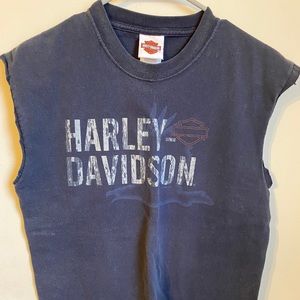 Harley Davidson shirt. Cut sleeves